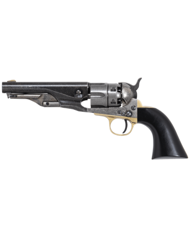 Réplique Pietta 1862 Police Sheriff Old West calibre .44 poudre noire avec carcasse acier vieilli