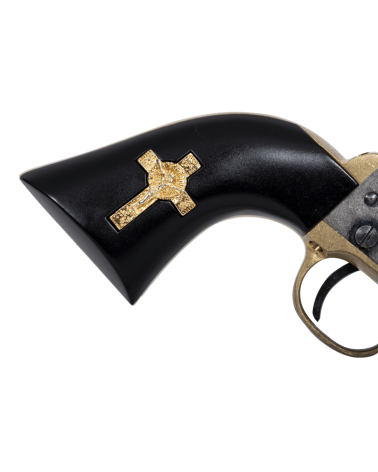 Réplique Pietta 1862 Police Sheriff Old West calibre .44 poudre noire avec carcasse acier vieilli