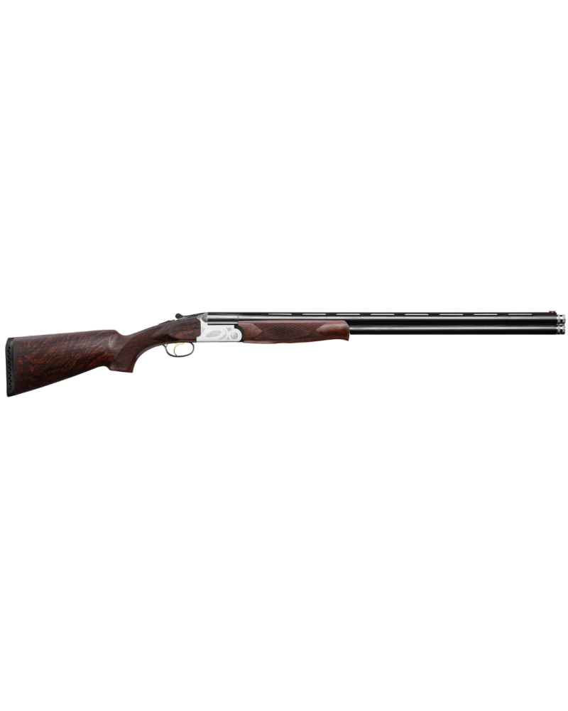 Fusil superposé Renato Baldi Parcours FX Wood calibre 12/76 avec canons de 76 cm, bascule acier monobloc
