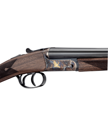 Fusil juxtaposé Renato Baldi Tradition calibre 20/76 avec canons de 71 cm, bascule acier jaspée à système Anson