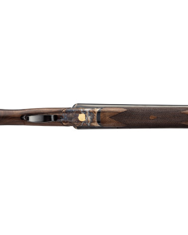 Fusil de plaine juxtaposé Renato Baldi calibre 12/76 avec canons de 71 cm, bascule acier jaspée à système Anson