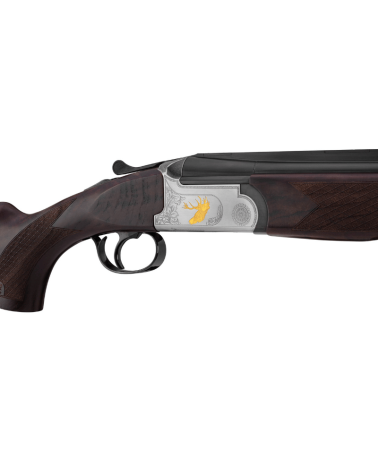 Carabine express Renato Baldi Premier Acier FX Wood calibre 9.3x74R avec canons superposés de 60 cm, bascule acier monobloc