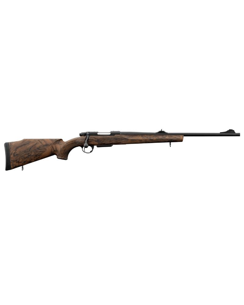 Carabine Renato Baldi CF01 en calibre .222 Rem avec crosse synthétique aspect bois, canon flottant fileté M14x1