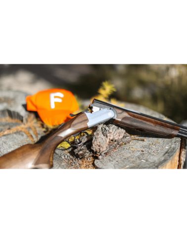 Fusil superposé Franchi Feeling Acier calibre 12/76 avec canons de 71 cm, bascule acier chromé, crosse noyer huilé