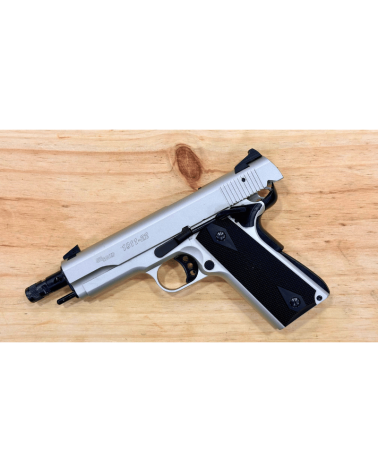 Pistolet SIG Sauer 1911-22 Silver calibre .22 LR d'occasion, inspiré du design 1911 avec finition Silver