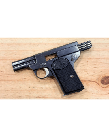 Pistolet Armand Gavage en calibre 7,65 Browning fabriqué à Liège durant les années 1930-1940, rare pièce de collection belge