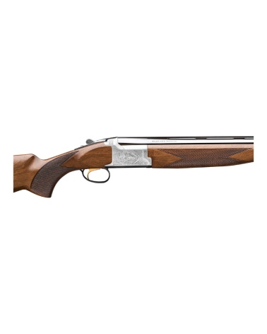 Fusil superposé Browning B525 Game 1 calibre 12/76 avec canons Back Bore de 71 cm, carcasse acier, crosse en noyer turc grade 2