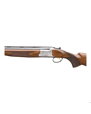 Fusil superposé Browning B525 Game 1 calibre 12/76 avec canons Back Bore de 71 cm, carcasse acier, crosse en noyer turc grade 2