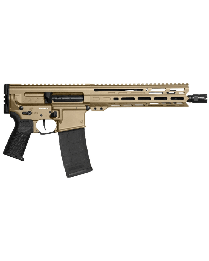 Carabine CMMG Dissent Mk4 .300 Blackout Coyote Tan avec canon 10,5 pouces, architecture sans buffer