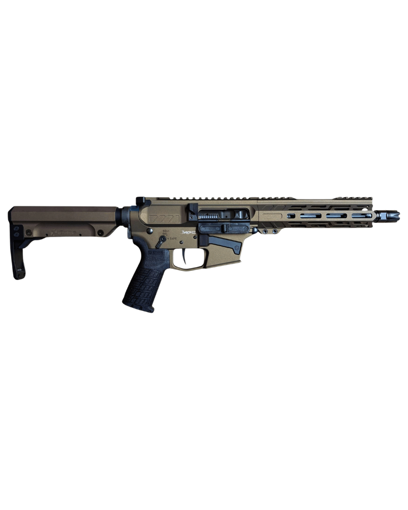Carabine CMMG Mk57 Banshee 5,7x28 Midnight Bronze avec canon 8 pouces, garde-main EML7 M-LOK