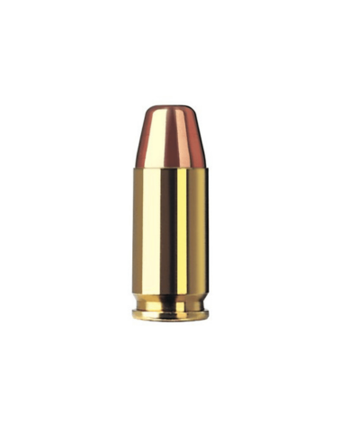 Boîte de 50 cartouches GECO Full Metal Jacket Flat Nose Subsonic calibre 9mm Luger, balle 154 grains pour pistolet.