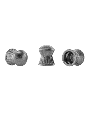 Boîte de 200 plombs Gamo Hunter tête ronde calibre 6,35mm, jupe creuse striée, pour tir à air comprimé