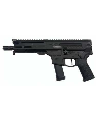 Pistolet CMMG Dissent MkGs 9x19 Armor Black avec canon 6,5 pouces, levier d'armement latéral