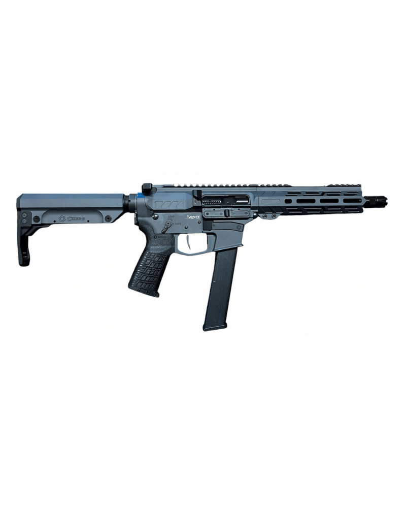 Carabine CMMG MkGs Banshee 9x19 Sniper Grey avec canon 8 pouces, garde-main M-LOK et compensateur linéaire ZEROED