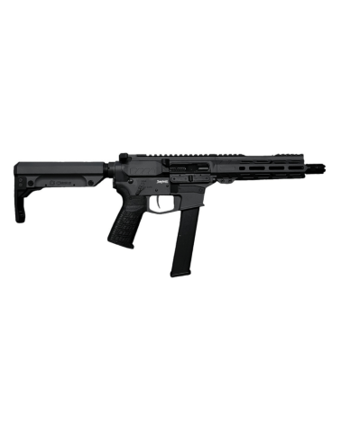 Carabine CMMG MkGs Banshee 9x19 Armor Black avec canon 8 pouces, garde-main M-LOK et compensateur linéaire ZEROED.