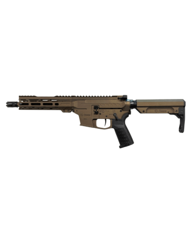Carabine CMMG MkGs Banshee 9x19 Midnight Bronze avec canon 8 pouces, crosse RipBrace, garde-main EML7
