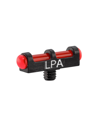 Guidon fibre optique rouge LPA de 15mm, vis de fixation 2,6mm, pour amélioration de la visée mécanique.