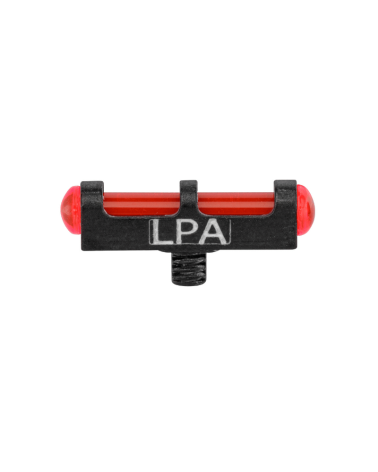 Guidon fibre optique rouge LPA de 15mm, vis de fixation 2,6mm, pour amélioration de la visée mécanique.