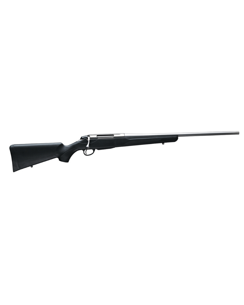 Carabine Tikka T3x Lite Stainless calibre 222 Rem avec canon inoxydable forgé à froid, crosse synthétique noire