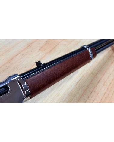 Carabine Uberti 1887 Scout Carbine .22LR d'occasion, levier sous-garde, canon rond 482mm et crosse en noyer huilé.
