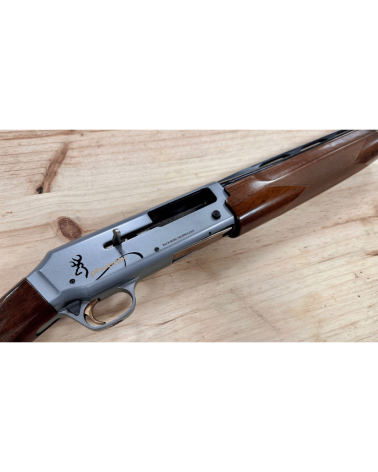 Fusil semi-automatique Browning Phoenix calibre 12/76 d'occasion, canon 71cm, crosse style pistolet huilée