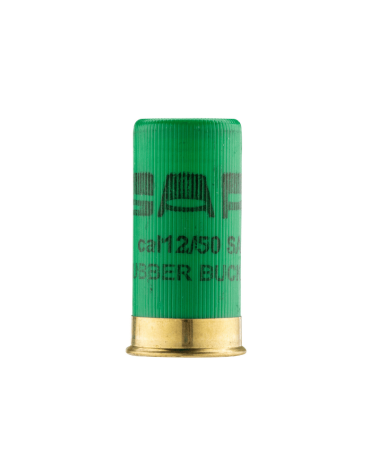 Boîte de 10 cartouches Gomm-Cogne® Chevrotine SAPL calibre 12/50, munition non létale à 12 billes caoutchouc.