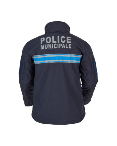 Veste Softshell Pro A.R.E.S. Police Municipale avec marquages réglementaires