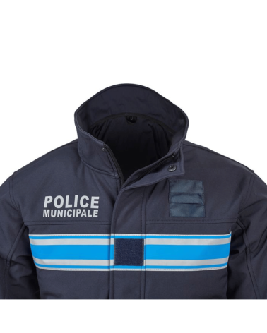 Veste Softshell Pro A.R.E.S. Police Municipale avec marquages réglementaires
