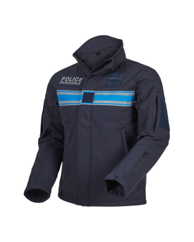 Veste Softshell Pro A.R.E.S. Police Municipale avec marquages réglementaires