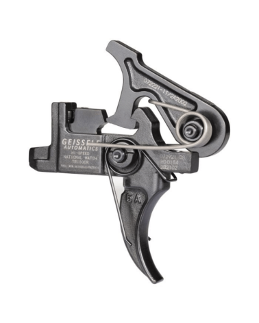Détente Geissele Hi-Speed National Match Large Pin avec trois jeux de ressorts Service Rifle, DMR et Match Rifle inclus.
