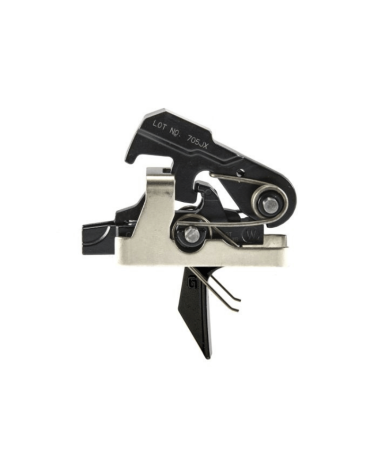Détente Geissele Super MCX SSA avec queue de détente Flat Bow, spécifiquement conçue pour la plateforme SIG MCX.