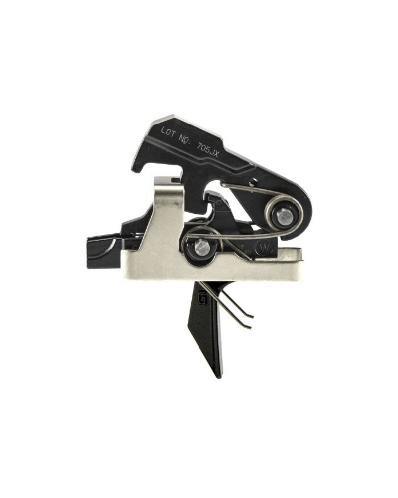 Détente Geissele Super MCX SSA avec queue de détente Flat Bow, spécifiquement conçue pour la plateforme SIG MCX.