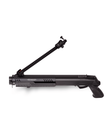 Fusil à pompe Fabarm STF 12 Short Black calibre 12/76, canon 14'' (36cm), carcasse Ergal 55 et rails Picatinny.