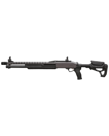 Fusil à pompe Fabarm SDASS Pro Telescopic Stage 2 calibre 12/76, canon 20'' (51cm), crosse télescopique
