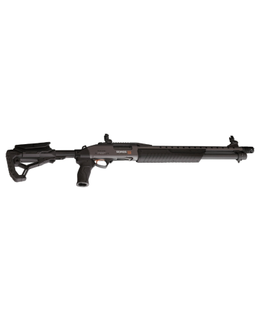 Fusil à pompe Fabarm SDASS Pro Telescopic Stage 2 calibre 12/76, canon 20'' (51cm), crosse télescopique