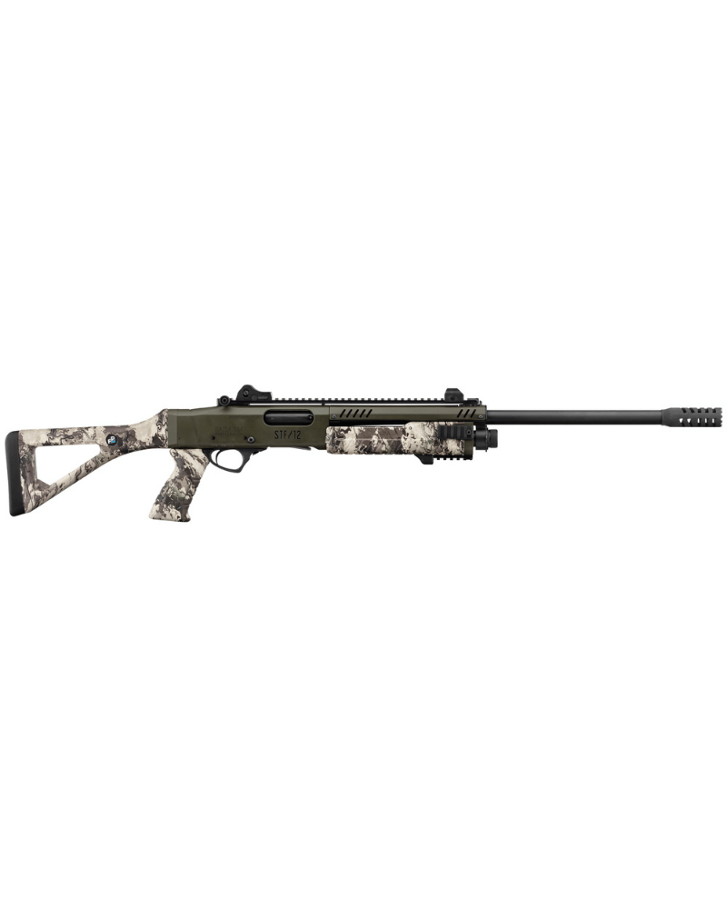 Fusil à pompe Fabarm STF 12 Pistolgrip Viper Green calibre 12/76, canon 61cm rayé, camouflage True Timber Viper.