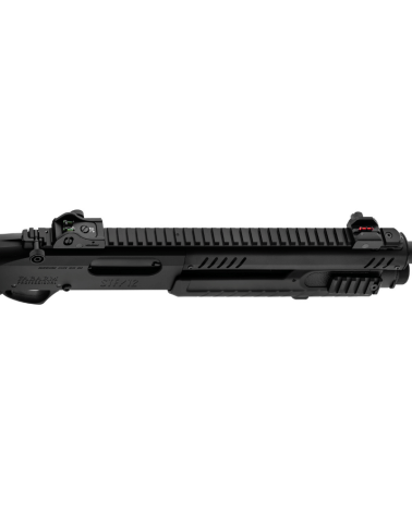 Fusil à pompe Fabarm STF 12 Pistolgrip Black calibre 12/76, canon 61cm rayé, carcasse anodisée noire anti-reflet.