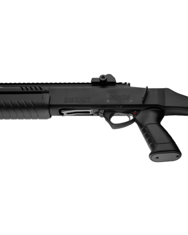 Fusil à pompe Fabarm STF 12 Pistolgrip Black calibre 12/76, canon 61cm rayé, carcasse anodisée noire anti-reflet.