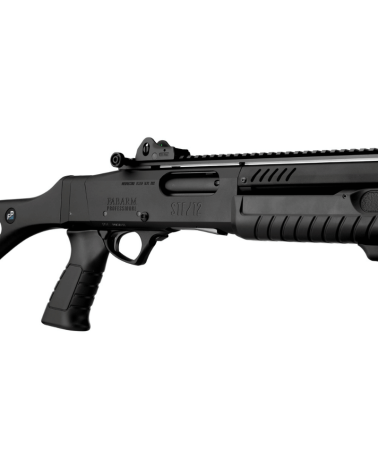 Fusil à pompe Fabarm STF 12 Pistolgrip Black calibre 12/76, canon 61cm rayé, carcasse anodisée noire anti-reflet.
