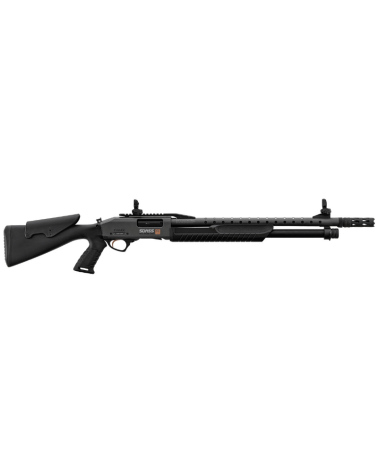 Fusil à pompe FABARM SDASS Pro Forces Stage 2 calibre 12/76, canon rayé 61cm, finition Cerakote Carbon