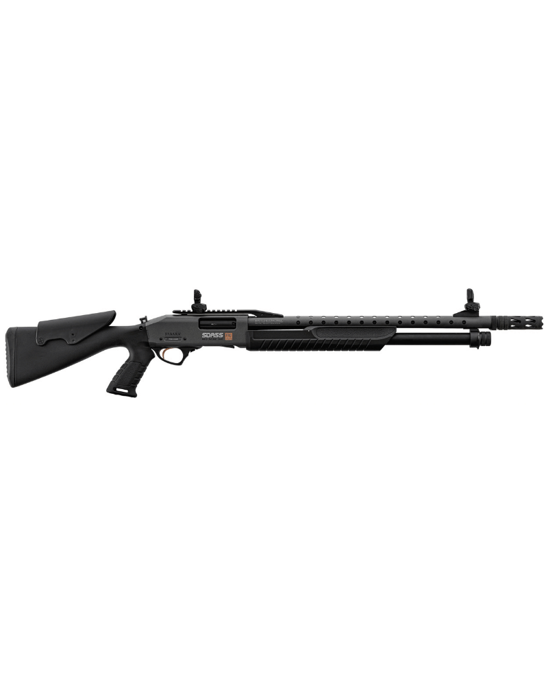 Fusil à pompe FABARM SDASS Pro Forces Stage 2 calibre 12/76, canon rayé 61cm, finition Cerakote Carbon