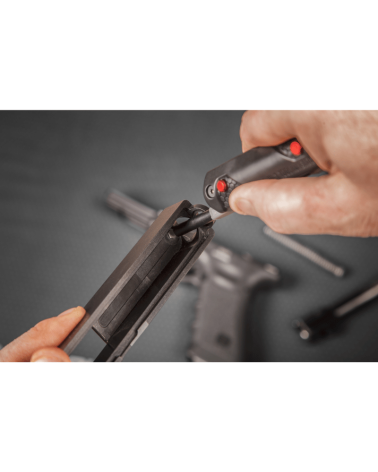 Outil 4 en 1 Real Avid pour Glock avec chasse-goupille, tournevis, clé 6 pans et clé à tube.