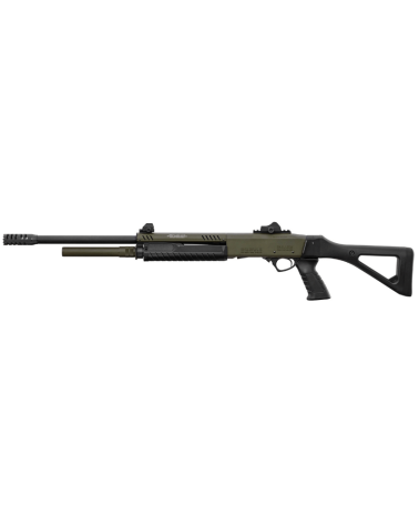 Fusil à pompe FABARM STF/12 Pistol Grip Mil Spec Green calibre 12/76, canon rayé 61cm, poignée pistolet