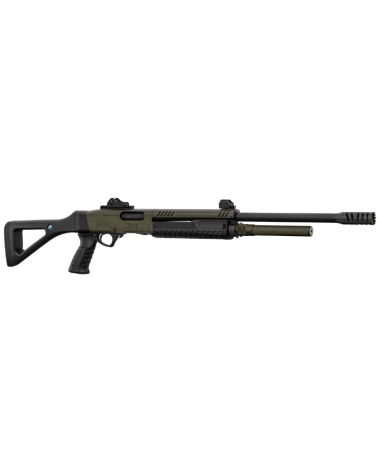 Fusil à pompe FABARM STF/12 Pistol Grip Mil Spec Green calibre 12/76, canon rayé 61cm, poignée pistolet
