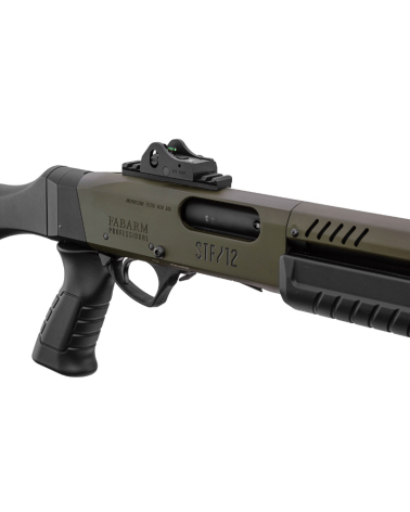 Fusil à pompe FABARM STF/12 Pistol Grip Mil Spec Green calibre 12/76, canon rayé 61cm, poignée pistolet
