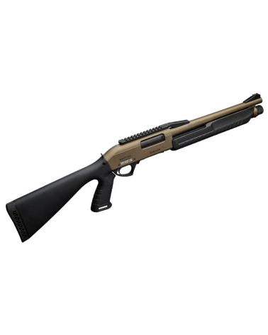 Fusil à pompe FABARM Martial Cantilever Burnt Bronze calibre 12/76, canon compact 36cm, rail Picatinny