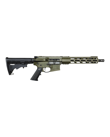 Pistolet AR ZRODelta ZRO10.5 calibre .223 Wylde, canon 10.5 pouces nitruré, finition Olive Drab Green.