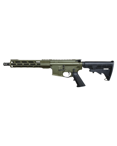 Pistolet AR ZRODelta ZRO10.5 calibre .223 Wylde, canon 10.5 pouces nitruré, finition Olive Drab Green.