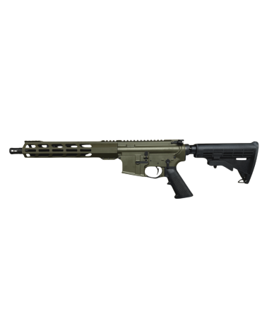 Pistolet AR ZRODelta ZRO11.5 calibre .223 Wylde, canon 11.5 pouces nitruré, finition Olive Drab Green.