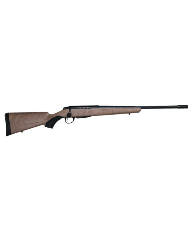Carabine Tikka T3x Lite Roughtech Desert calibre .243 Win, canon flûté fileté 5/8-24, crosse antidérapante.